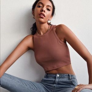 BRAND NEW never worn brown tank top